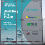 The back of a Cermaq Chile truck