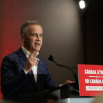 Canadian Prime Minister Mark Carney giving a speech