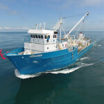 An Ocean Harvesters fishing vessel at sea