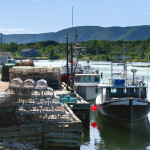 Lobster traps in Nova Scotia