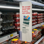 A SNAP funding marketing activation at a grocery store