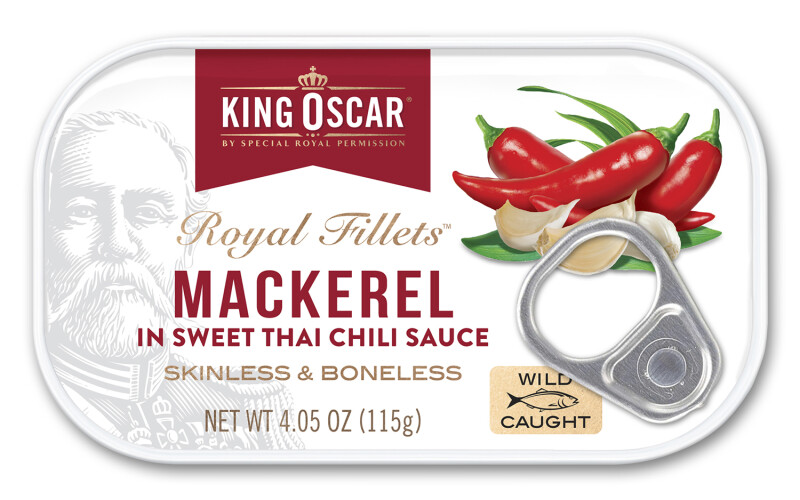 King Oscar's Sweet Thai Chili mackerel product