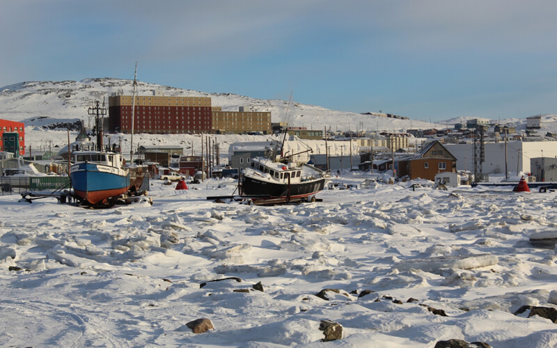Fishing boats in Iqaluit, Nunavut, Canada