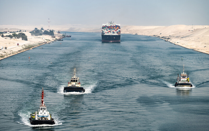 The Suez Canal in 2020