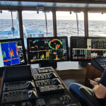 A mackerel fishing vessel's bridge