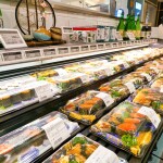 A Chinese seafood market featuring sushi products