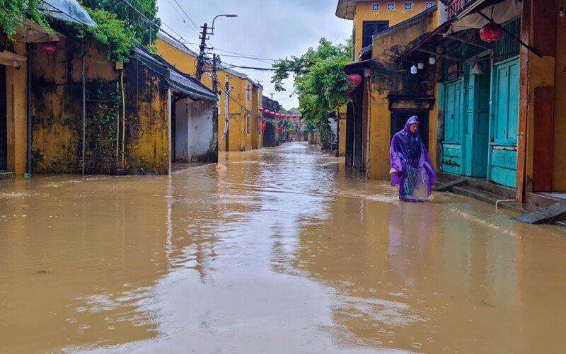 Flooding in Hoi An, Vietnam