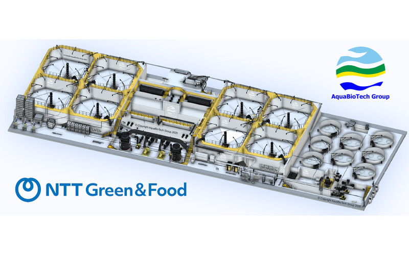 A rendering of NTT Green & Food's planned RAS facility