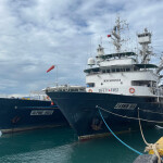 A pair of tuna purse-seine vessels in Papua New Guinea