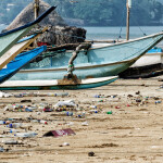 Plastic pollution on the beaches of Sri Lanka