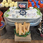 Blount Fine Foods' Clam Shack line on display at a grocery store
