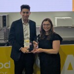 Jansen Chew accepting the award