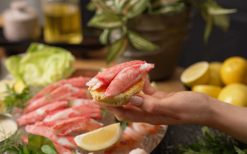 Trident surimi portions