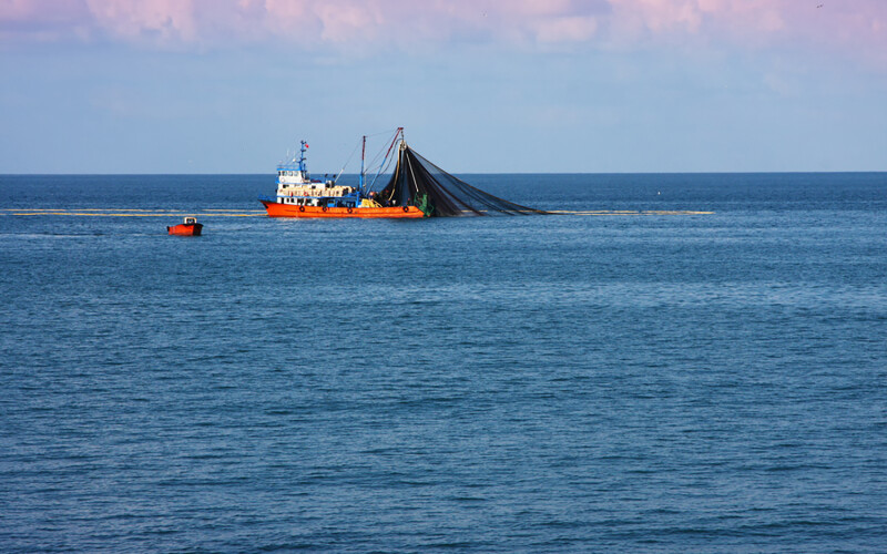A fishing vessel in the Black Sea
