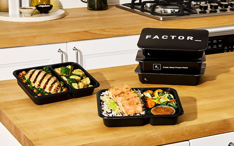 Factor meals on a table