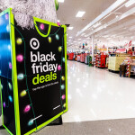 A Black Friday promotional poster at a Target in North Carolina