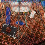 A Norwegian crab pot with an escape hole inside