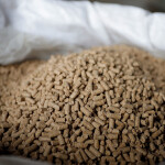 A bag full of aquaculture feed