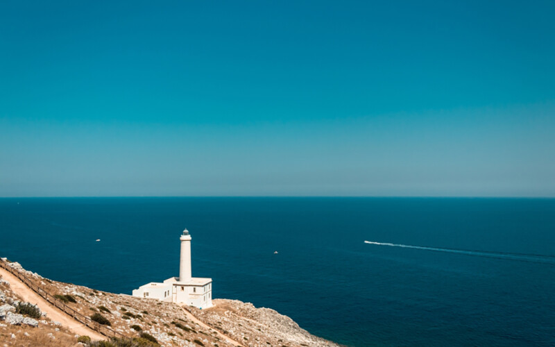 Capo d'Otranto, the most easterly point in Italy