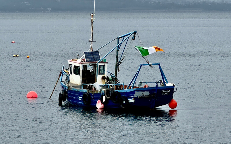 A fishing boat in County Donegal, Ireland
