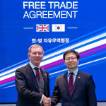 U.K. Trade Minister Chris Bryant and South Korea Trade Minister Yeo Han-koo