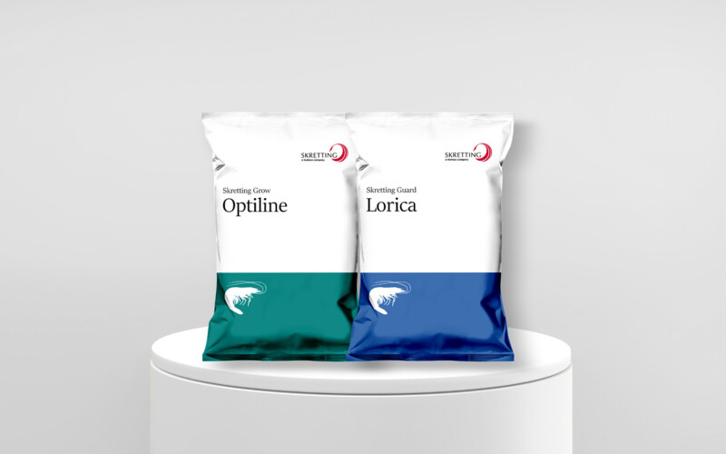 Skretting's Optiline and Lorica alternative feed products for shrimp aquaculture