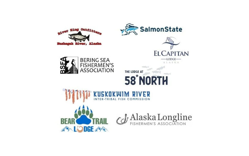 A collage of logos of several organizations opposing the MSC certification of fisheries in Alaska