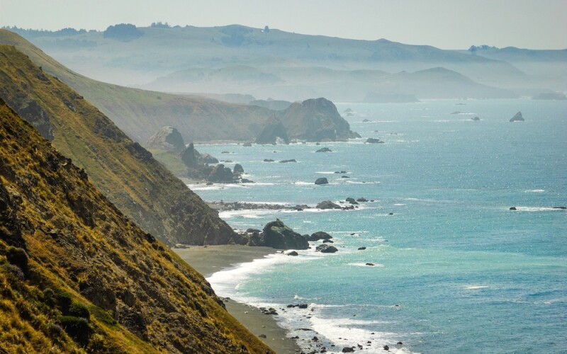 The ocean off of Sonoma County