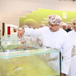 Omani officials showcasing the alternative feed used in the new plant
