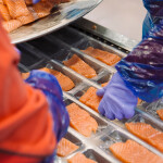 A Norway salmon-processing facility
