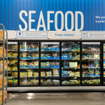 A seafood grocery aisle