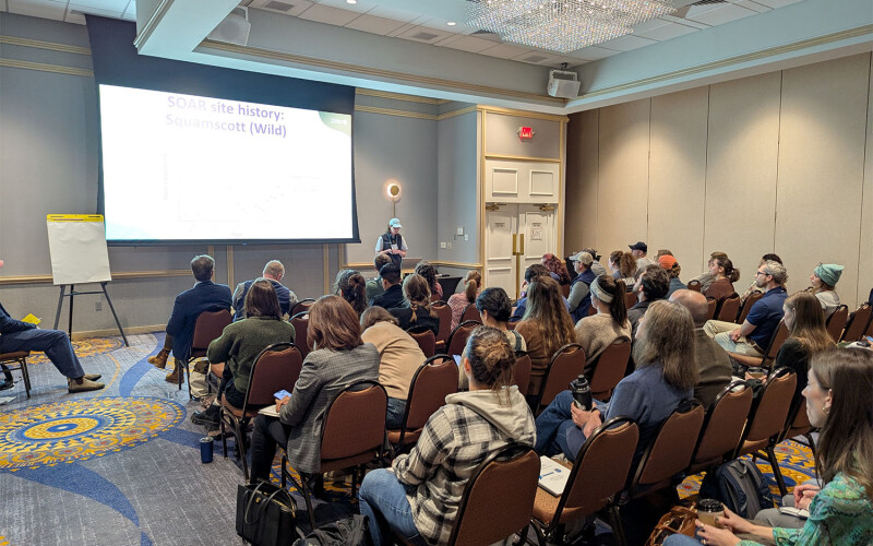 One of several concurrent presentations being held at the Northeast Aquaculture Conference and Exposition