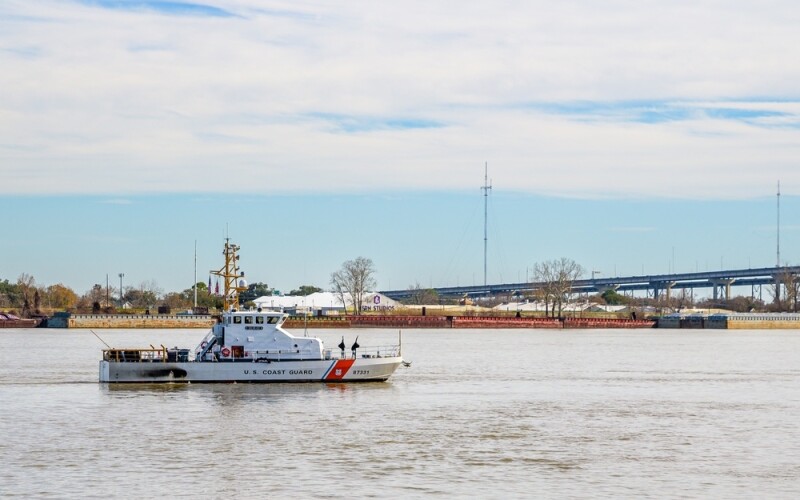 A U.S. Coast Guard vessel