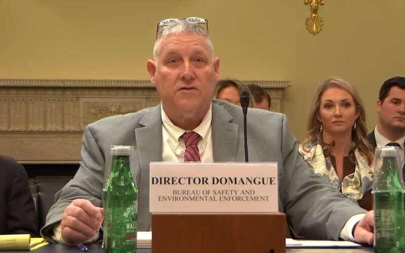 BSEE Gulf of America Regional Director Bryan Domangue testified