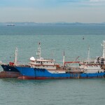 Chinese fishing vessels near Singapore