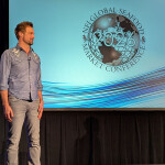 Barton Seaver on stage at the Global Seafood Market Conference