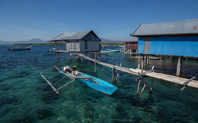 The fishing village of Wuring on the island of Flores, Indonesia