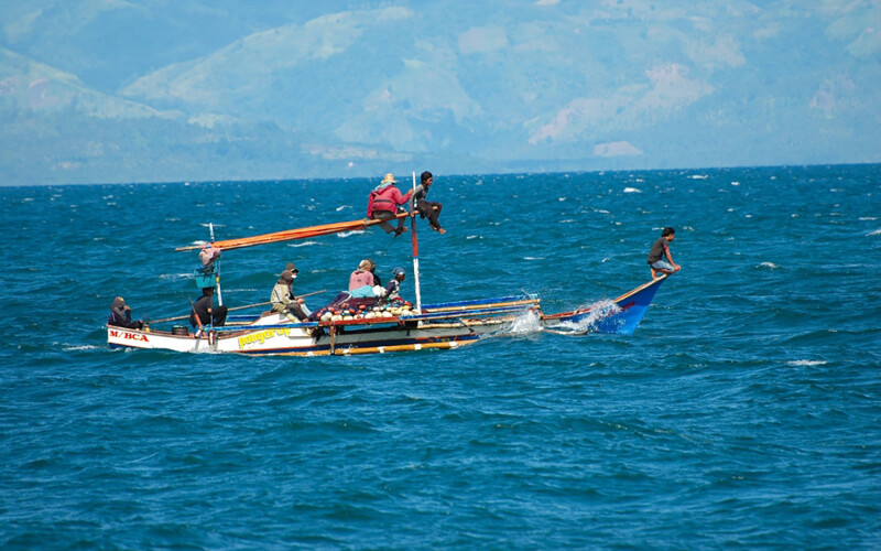 A traditional Philippines bangka fishing boat