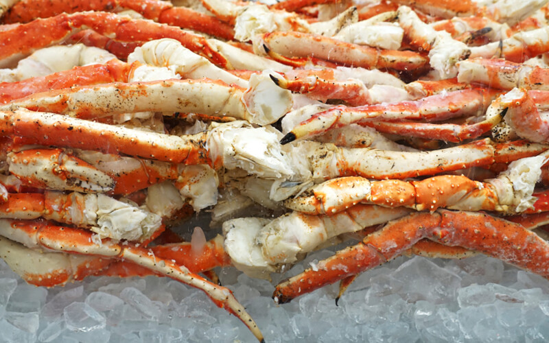 Frozen crab legs