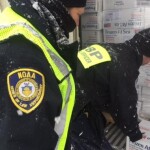 NOAA Enforcement inspects a shipping container