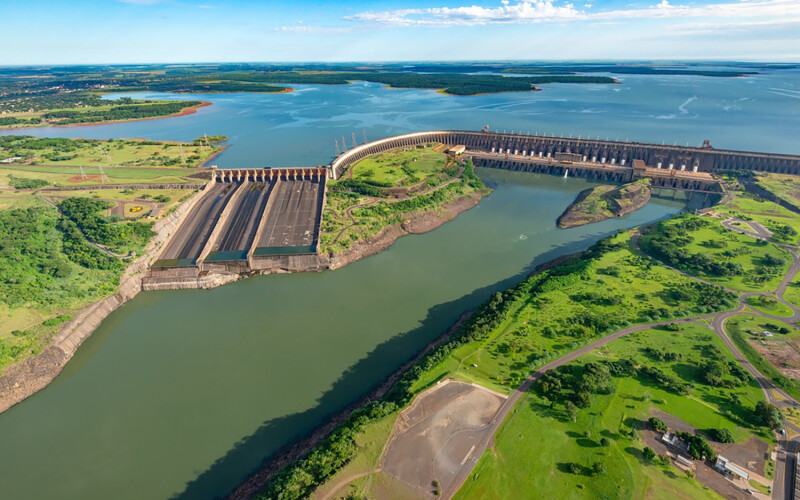The Itaipu Dam on the Parana River
