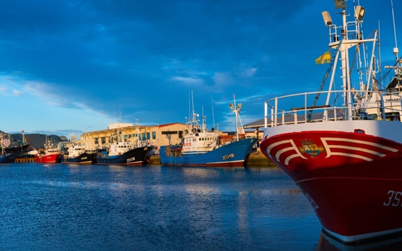 Fishing vessels on the Cantabrian Sea