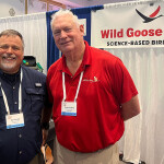 Wild Goose Chase Vice President Gordon Hagberg (right) and Harrietta Hills Owner Dan Vogler at the 2026 Aquaculture America conference in Las Vegas, Nevada, U.S.A.