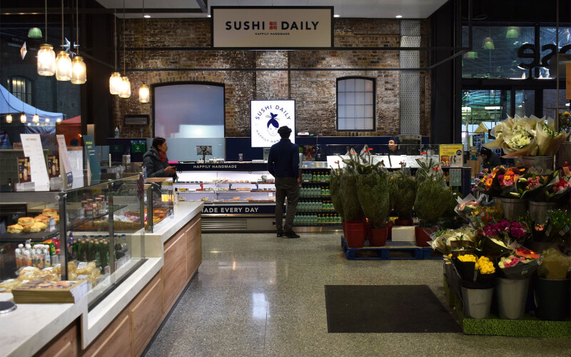 A Waitrose sushi counter