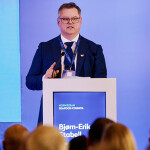 NSC U.K. Director Bjørn-Erik Stabell presenting at the 2026 U.K.-Norway Seafood Summit in London