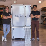Reed Ginsberg and Saif Khawaja, co-founders of Shinkei Systems, with the company's "Poseidon" system