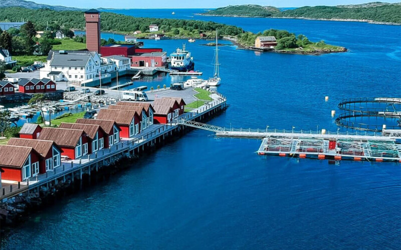 Torghatten Aqua's ocean-based salmon farming operations