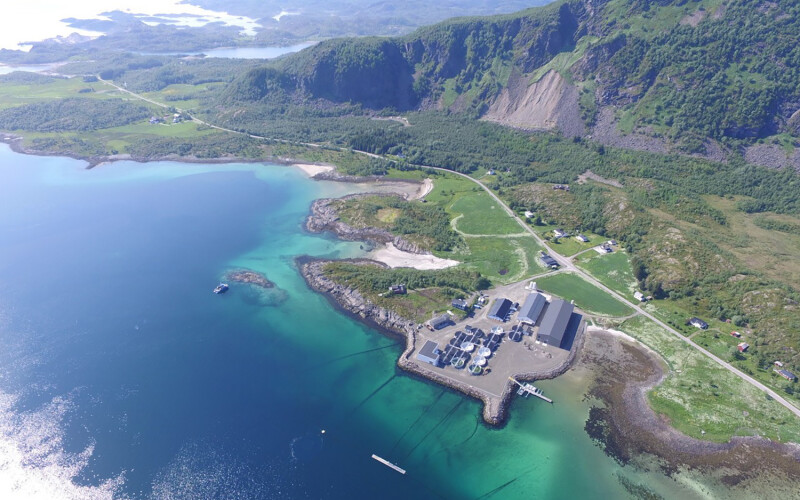 Lødingen Fisk's land-based facility site in Northern Norway