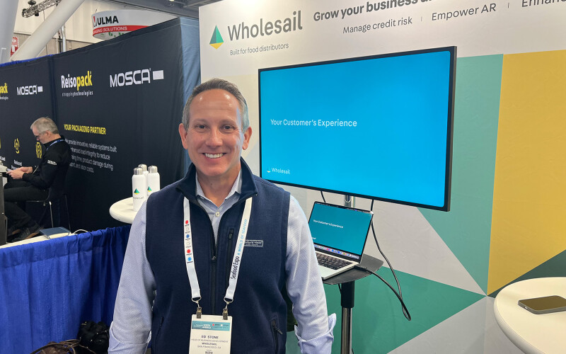 Wholesail Head of Business Development Ed Stone at the 2026 Seafood Expo North America