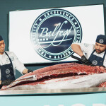 A tuna cutting at Seafood Expo North America
